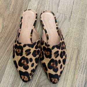 Madewell Flat Mules in Calf Hair sz 7.5